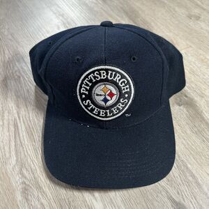 Vintage Pittsburgh Steelers Hat Snapback NFL Football‎ Pro Line Black Wool Blend